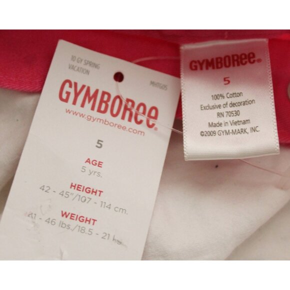 2010 Gymboree Popsicle Party Shorts sz 5 Pastel Pink Pockets Embroidery Adjustab - Picture 4 of 4